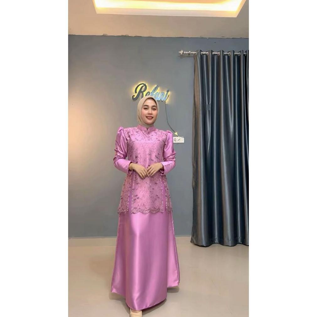 BEST SELLER BAJU LEBARAN MODEL BROKAT 2026 TERBARU GAMIS REFFA DRESS KONDANGAN BROKAT VIRAL BAJU GAM