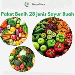 Paket Benih 28 Jenis Sayur Buah Premium Berkualitas Benih Sayuran Buah Bibit Sayuran