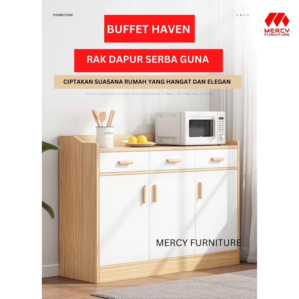 Awet Mercy Furniture Cabinet Rak Dapur Tempat Penyimpanan Rak Serbaguna