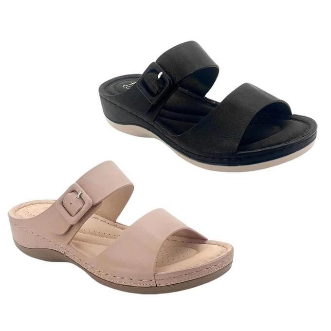 Terpopuler- Bata Comfit - Cleo "Comfit Cushion" Sendal Wedges Wanita