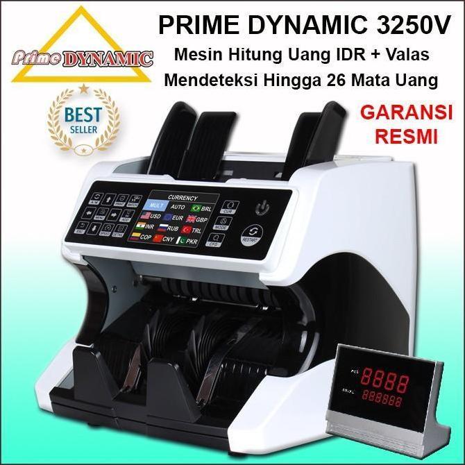 Instancodbisa- Prime Dynamic 3250V Mesin Penghitung Uang Valas Money Counter & Detector - Menghitung