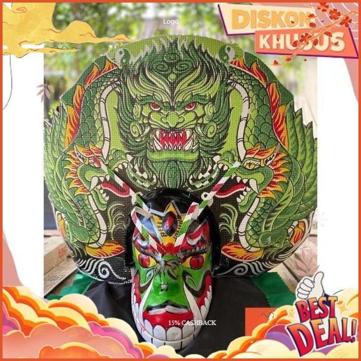 CUCI GUDANG Asli Bagus [Promo] Original Barongan |Barongan Versi Devil Kayu Kombinasi Spon Bonus Kem