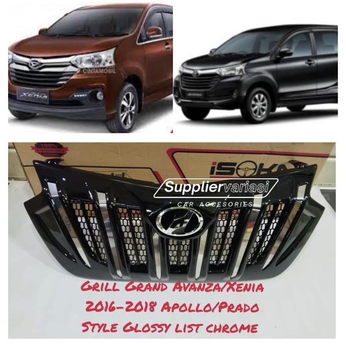 KIELOZA GRILL DEPAN GERIL GRAND AVANZA XENIA 2016 2017 2018 MODEL APOLLO GRILL MODEL ALPHARD GRAND A