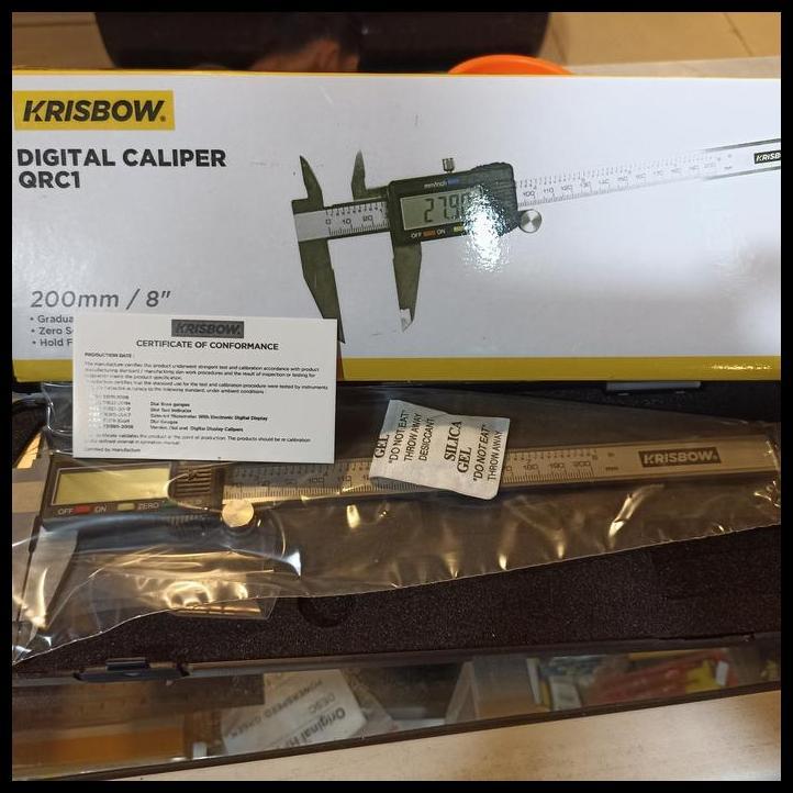 DISKON KRISBOW SIGMAT DIGITAL 8IN 200MM - DIGITAL CALIPER KRISBOW 