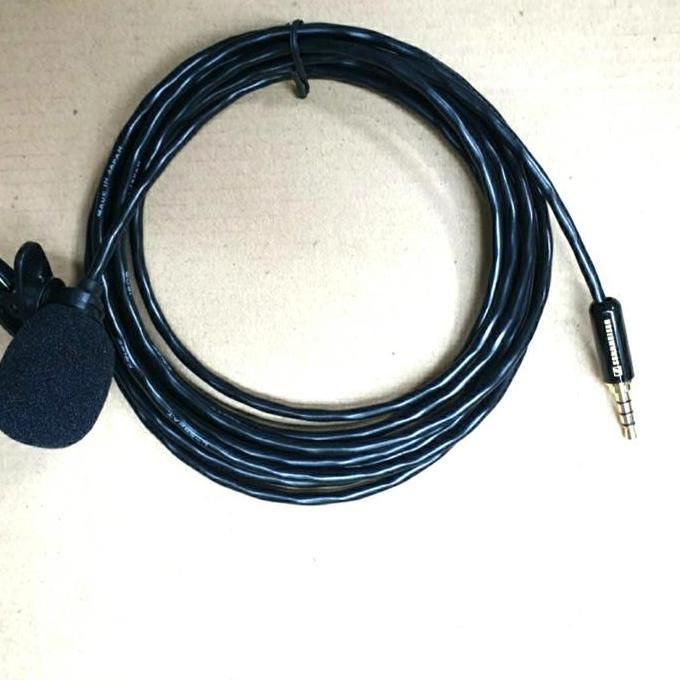 promo Kabel Mic Jepit Clip on to HP 3.5mm Stereo 3 Pin Sennheiser - 5 Meter