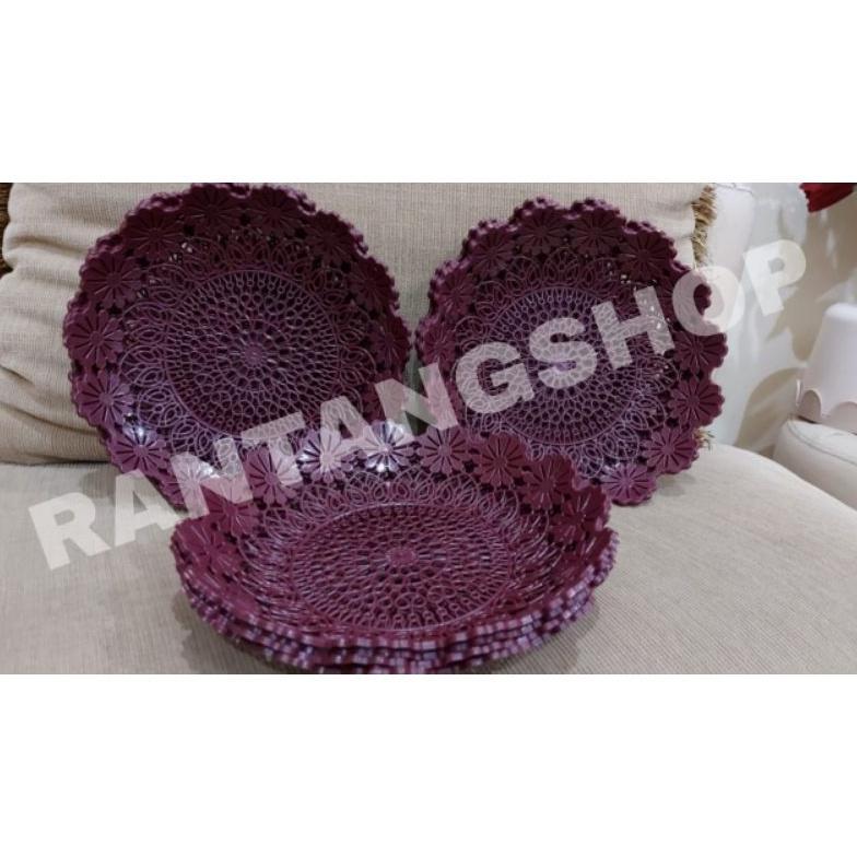 Diskont Paket 10 Lusin Piring Rotan Plastik Harga 10 Lusin Murmer Produk Berkwalitas Praktis Serbagu