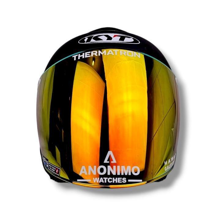 DV278 >> Kyt Kyoto R Original Paket Ganteng Leopard Hitam doff / Helm Half Face Single Visor