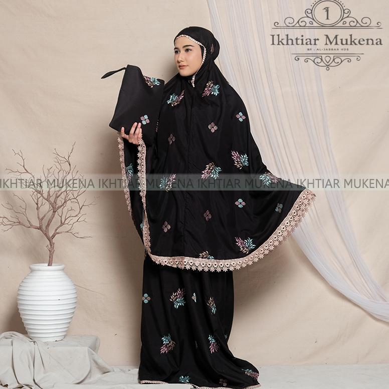 Awet Mukena Dewasa Bordir Songket Daily Katun Premium Mewah Ikhtiar Series