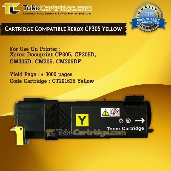 Catridge Compatible CP305 CP305D CM305 CM305D CM305DF Yellow