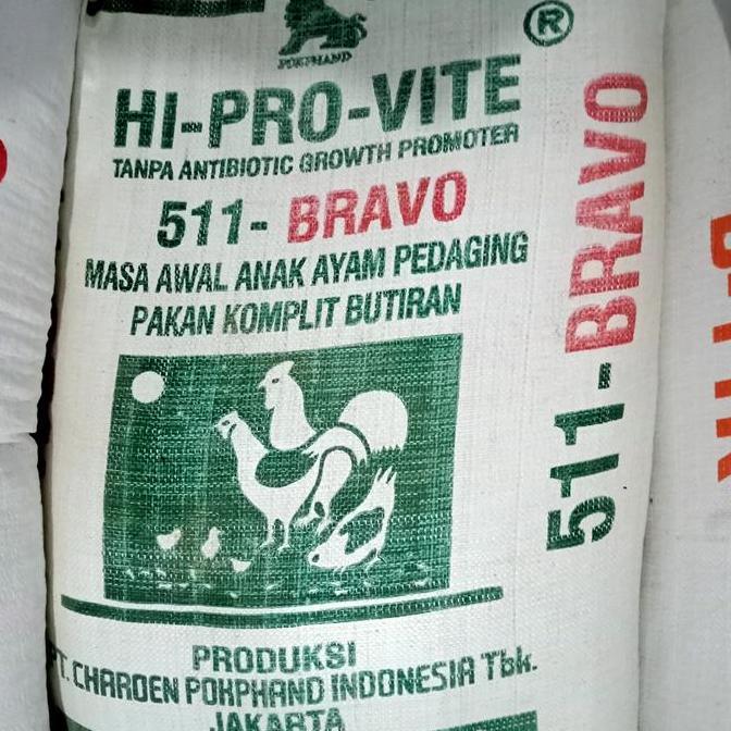 Voer Ayam 511 Voer Pakan Ayam Hi Pro Vite 511 Charoen paket 10 kg JNE