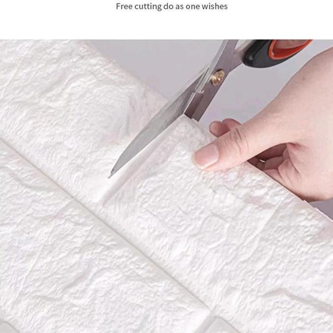 Wallpaper dinding sticker dinding 3d bata foam tahan lembap ruang tamu SUM