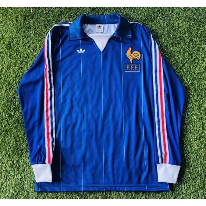JERSEY SEPAK BOLA RETRO FRANCE 1982 / CLASSIC JERSEY FRANCE