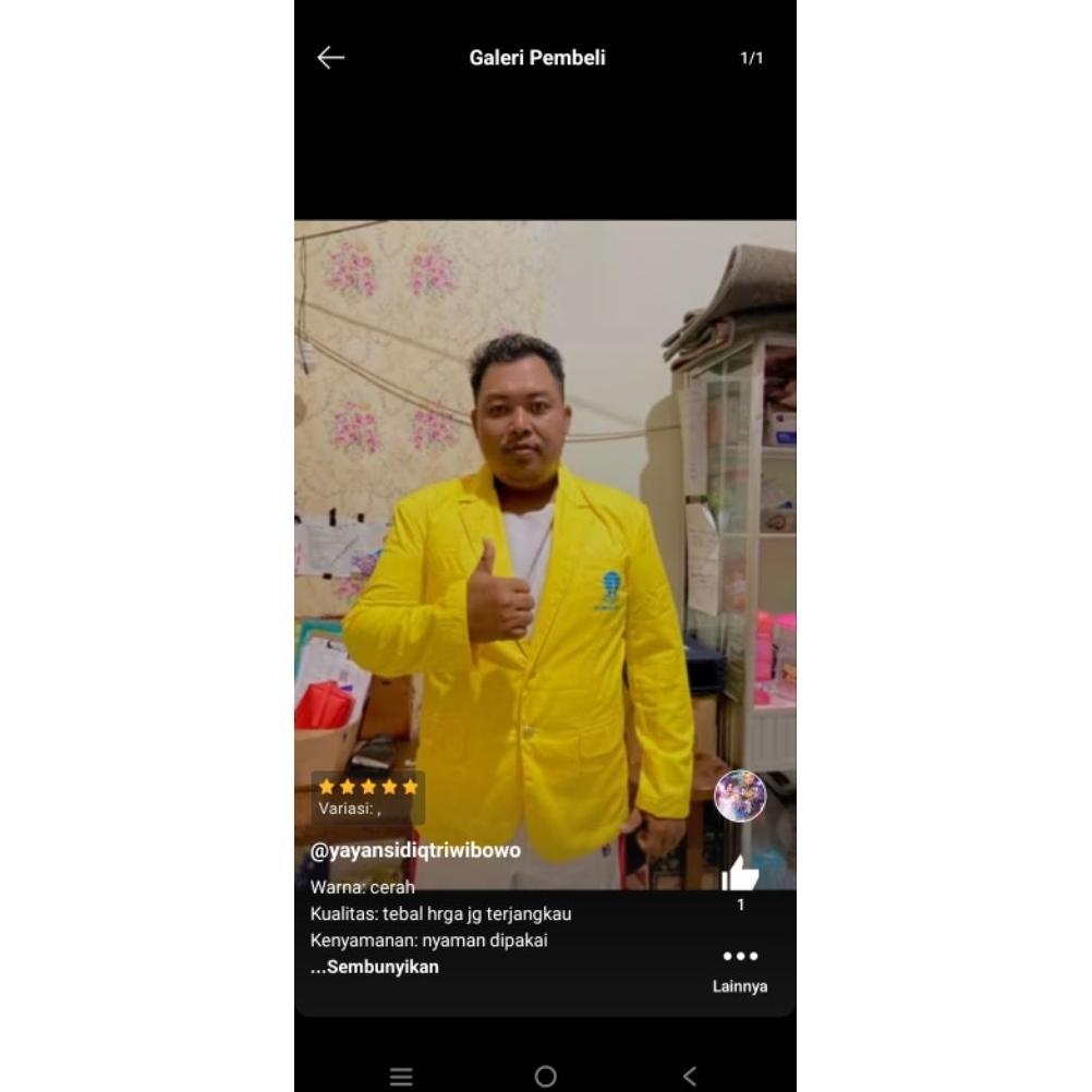 ORIGINAL [Ready Stock] Jas UT / Almamater Universitas Terbuka Kancing Logo UT