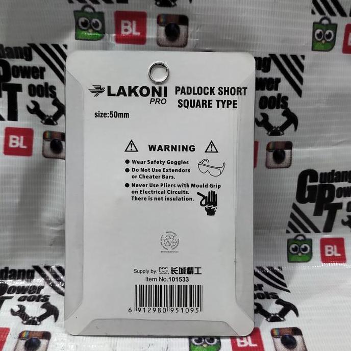 Homemid- Gembok Pagar Gembok Baja Solid Lakoni 50Mm