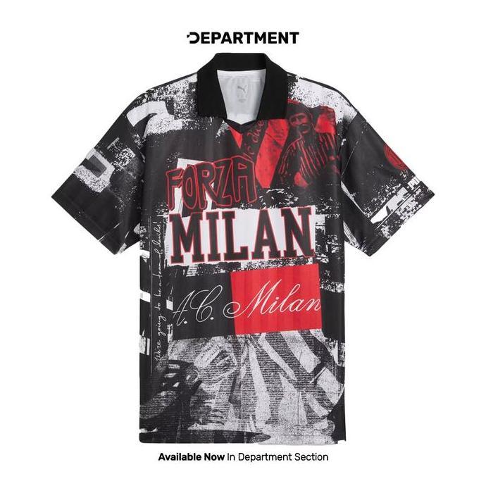 Jersey Bola Pria PUMA AC MILAN FTBLNRGY RETRO 77933601 ORIGINAL