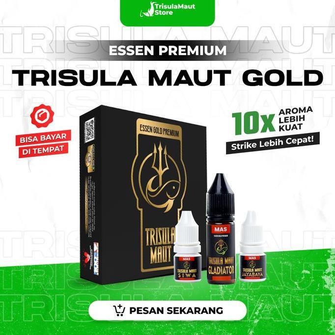 ESSEN TRISULA MAUT GOLD | MANCING ESSEN UNTUK IKAN MAS LELE PATIN BANDENG BAWAL LAUT NILA Pancing Um