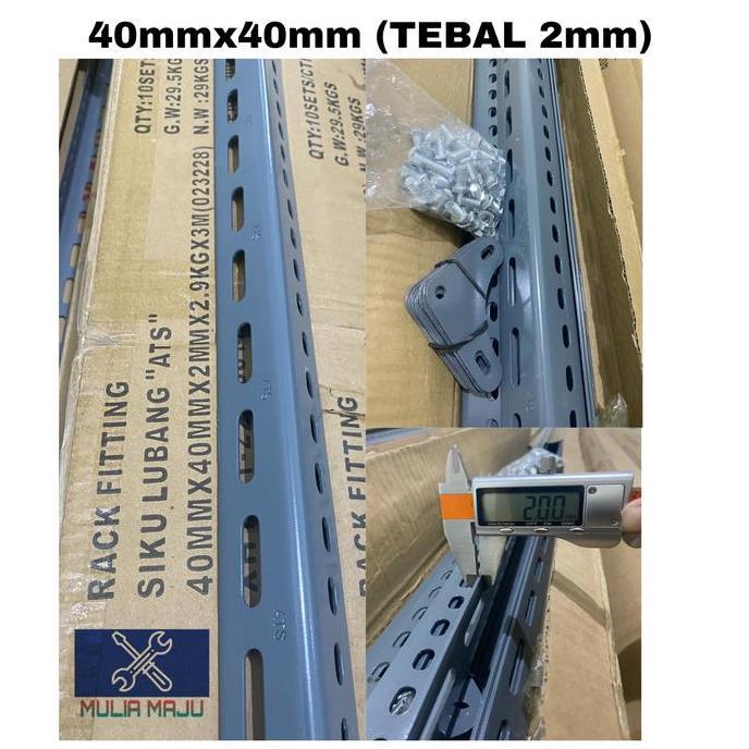 Homemid- Besi Siku Lubang 4X4 2Mm/Rak Siku Lubang Tebal 2Mili Ats(Harga Pabrik)