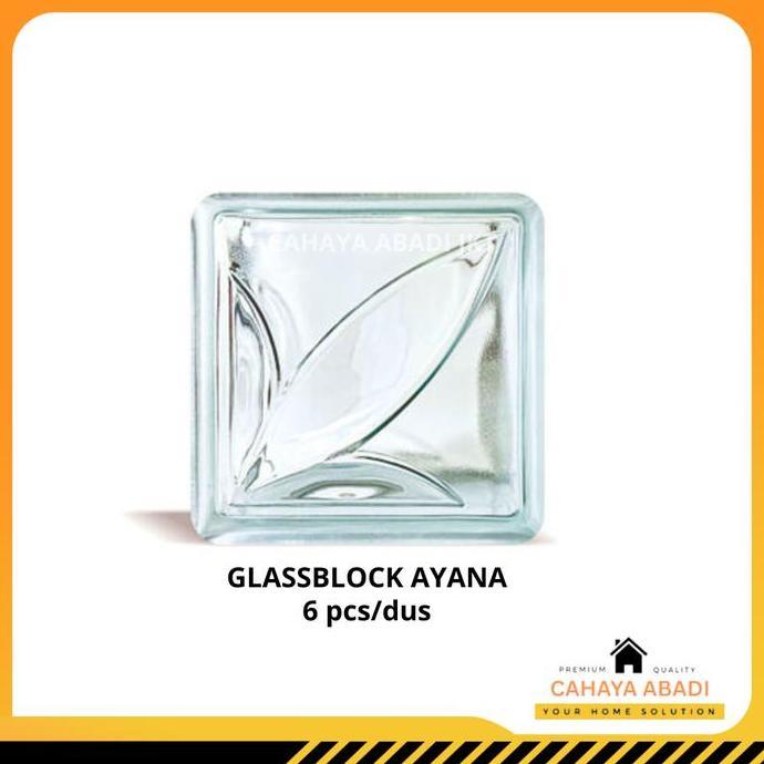 Promo GLASS BLOCK GLASSBLOK MULIA AYANA per dus isi 6pcs Kaca Diskon