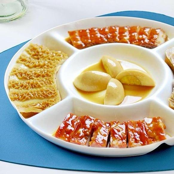 Piring Keramik Sekat 5 / Piring Saji Keramik Sekat 5 / Piring Saji Sekat / Piring Saji Chinese BBQ /