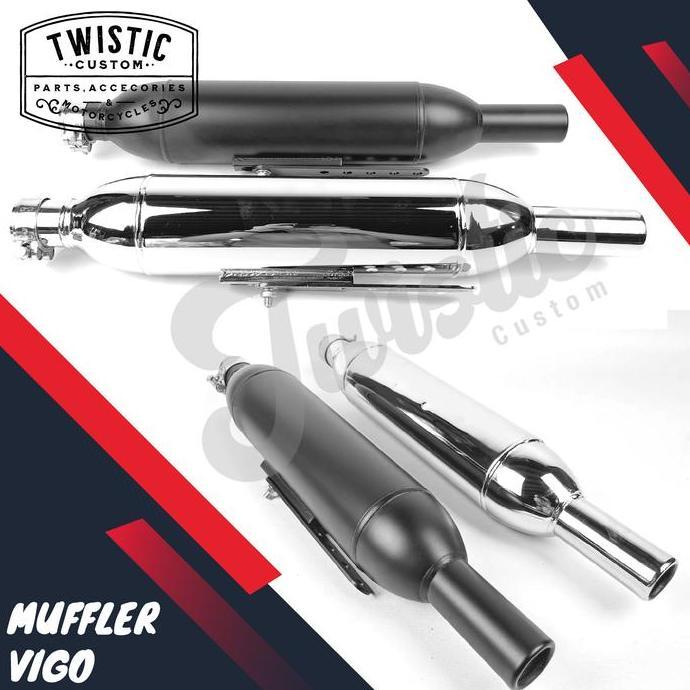 Knalpot Muffler Vigo Motor Custom W175 Royal Enfield SR400 British
