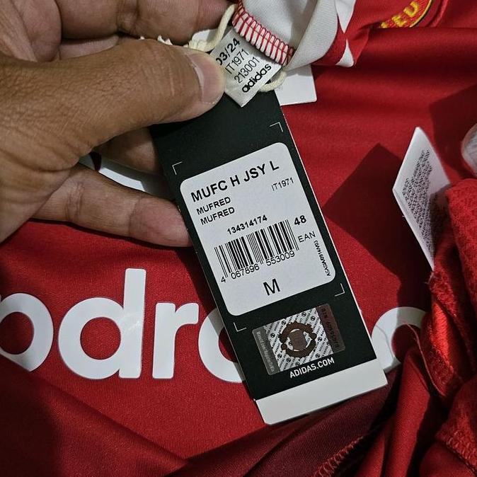 Adidas original MUFC home 2024 LS bnwt