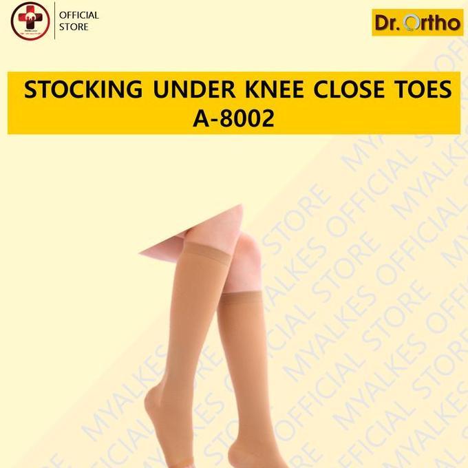 Stoking Kesehatan Dr Ortho A-8002 Under Knee Stocking Open Toes stoking kompresi