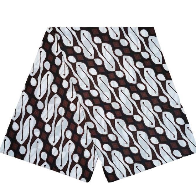 Kain Batik Jarik Panjang Motif Parang Barong Putih