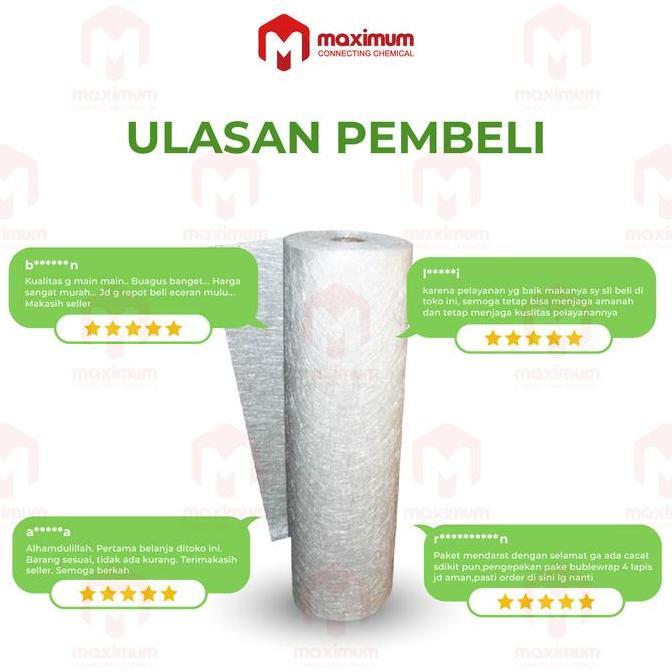 Lansungkirim- Serat Fiber Aquaproof - Fiberglass Matt - Fiber Glass Mat 1 Roll