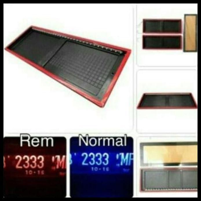 BEST DEAL TATAKAN PLAT NOMOR AKRELIK LED MOBIL HONDA BRIO