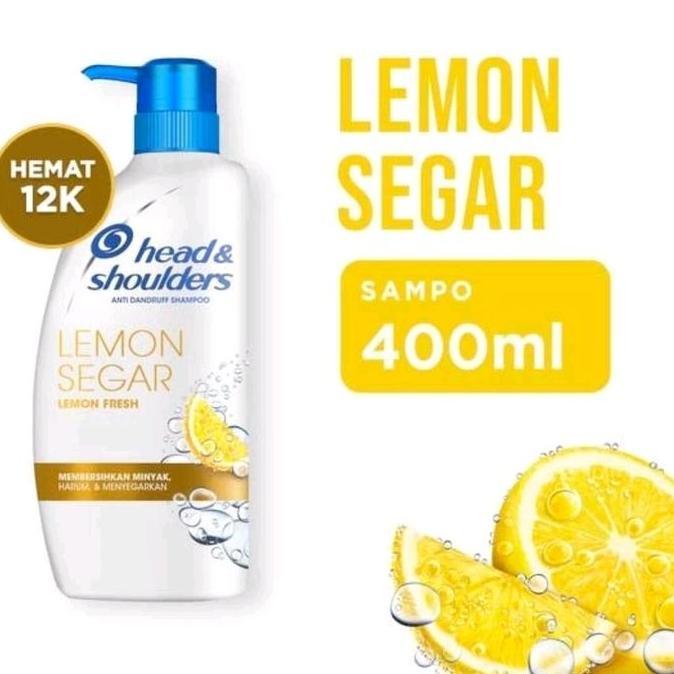 Berkilau- Head And Shoulders Sampo Anti Ketombe Lemon Fresh 400Ml, Shampoo H&S