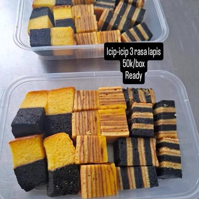 Icip icip lapis 3 rasa(surabaya, premium, coklat) Kode 594