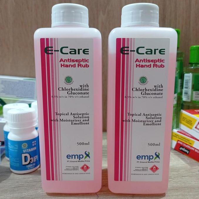 Hayuco- E-Care Antiseptic Hand Rub [1 Botol 500Ml]