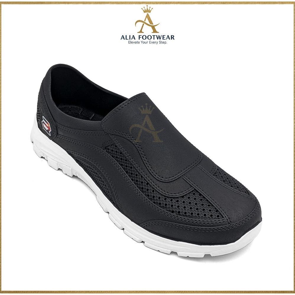 BEST SELLER Alia Footwear - Sepatu Slip On Uk 39 - 44 / Sepatu Kerja Simple Anti Slip / Sepatu Pria 