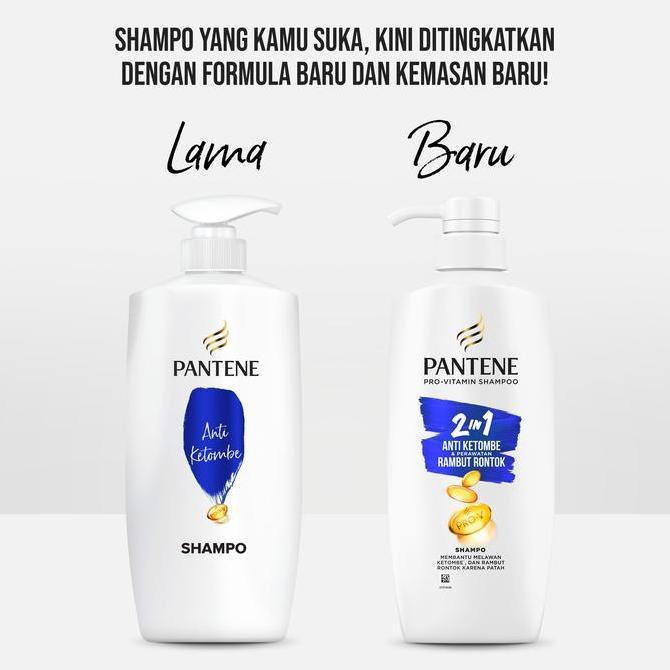 Berkilau- 2In1 Pantene Anti Ketombe Shampoo 400Ml + Conditioner Biotin 70Ml