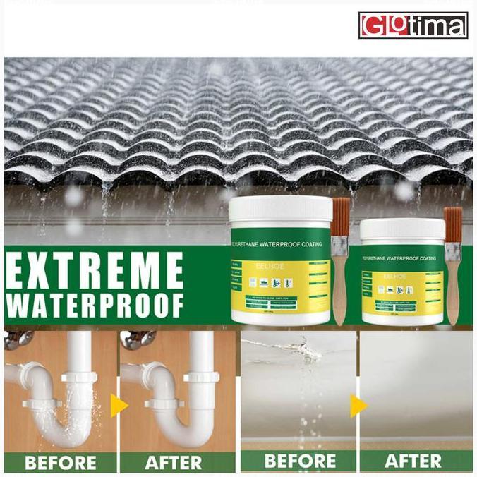 Lancarjaya- Lem Perekat Cairan Waterproof Coating Transparan Anti Bocor Rembes