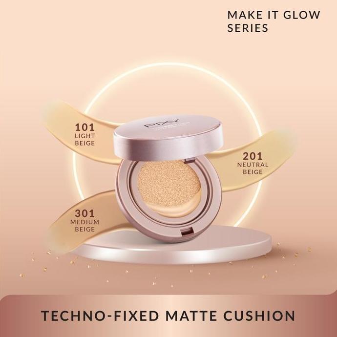 Cakep- Pixy Make It Glow Techno Fixed Matte Cushion | Foundation Cair / Foundation