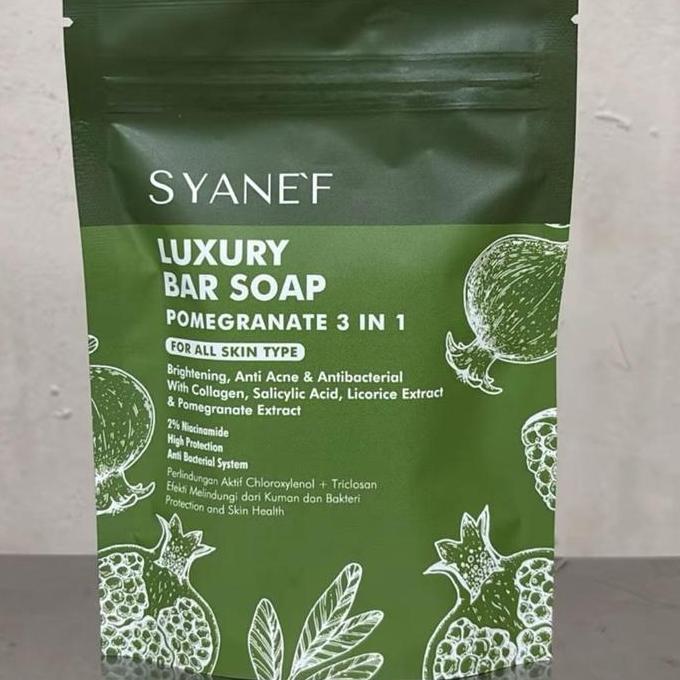 Bersih- Luxury Bar Soap By SyaneF Pomegranate 3 In 1