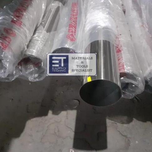 TERMURAH - Pipa Stainless SS304 Ornamen 6" x 2 mm x 6 m | Pipa Ornamen Stainless 6"