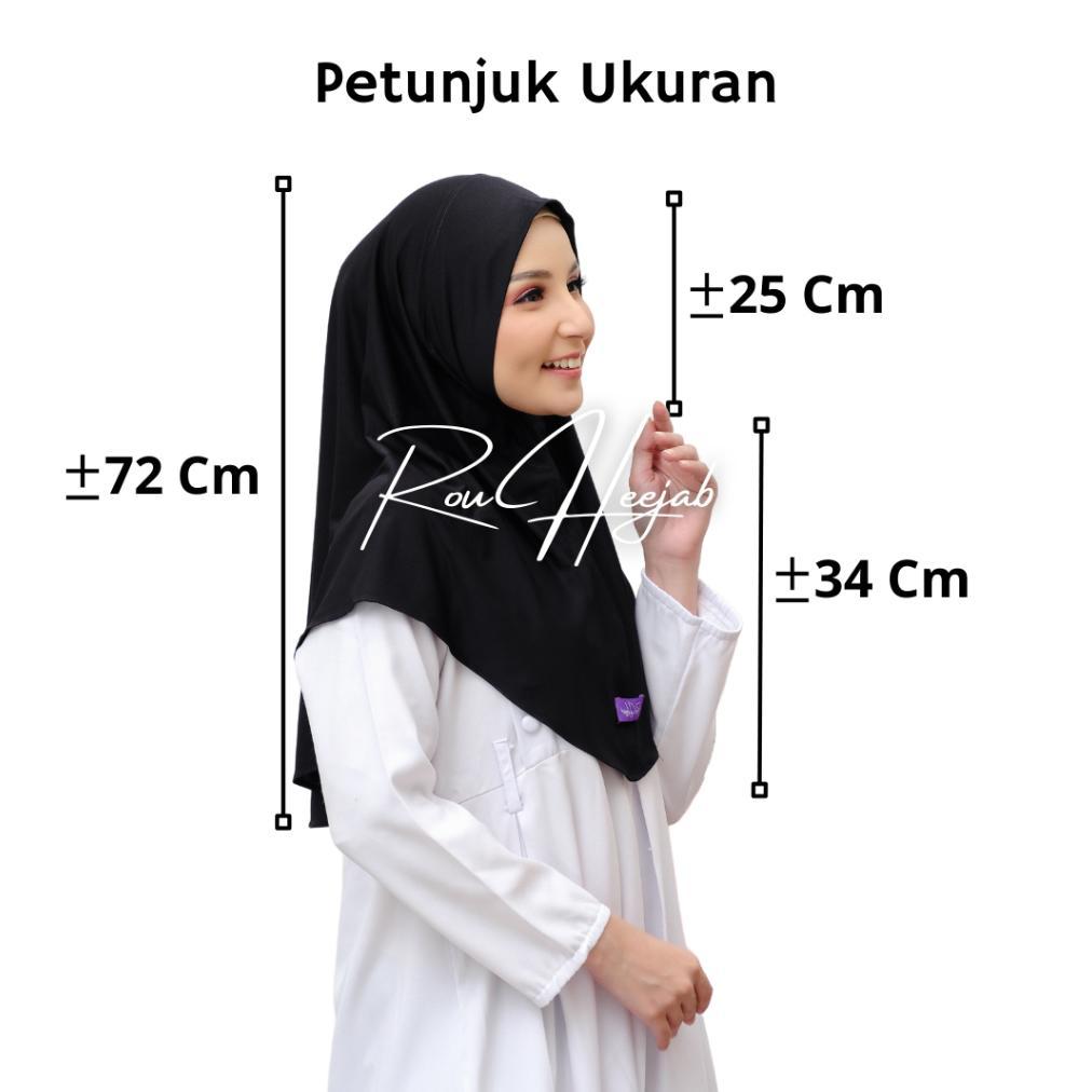 Grosir Jilbab Instan Siria Non Pet Pinguin / Hijab Sport Non Pet / Jilbab Instan Kekinian M L Xl