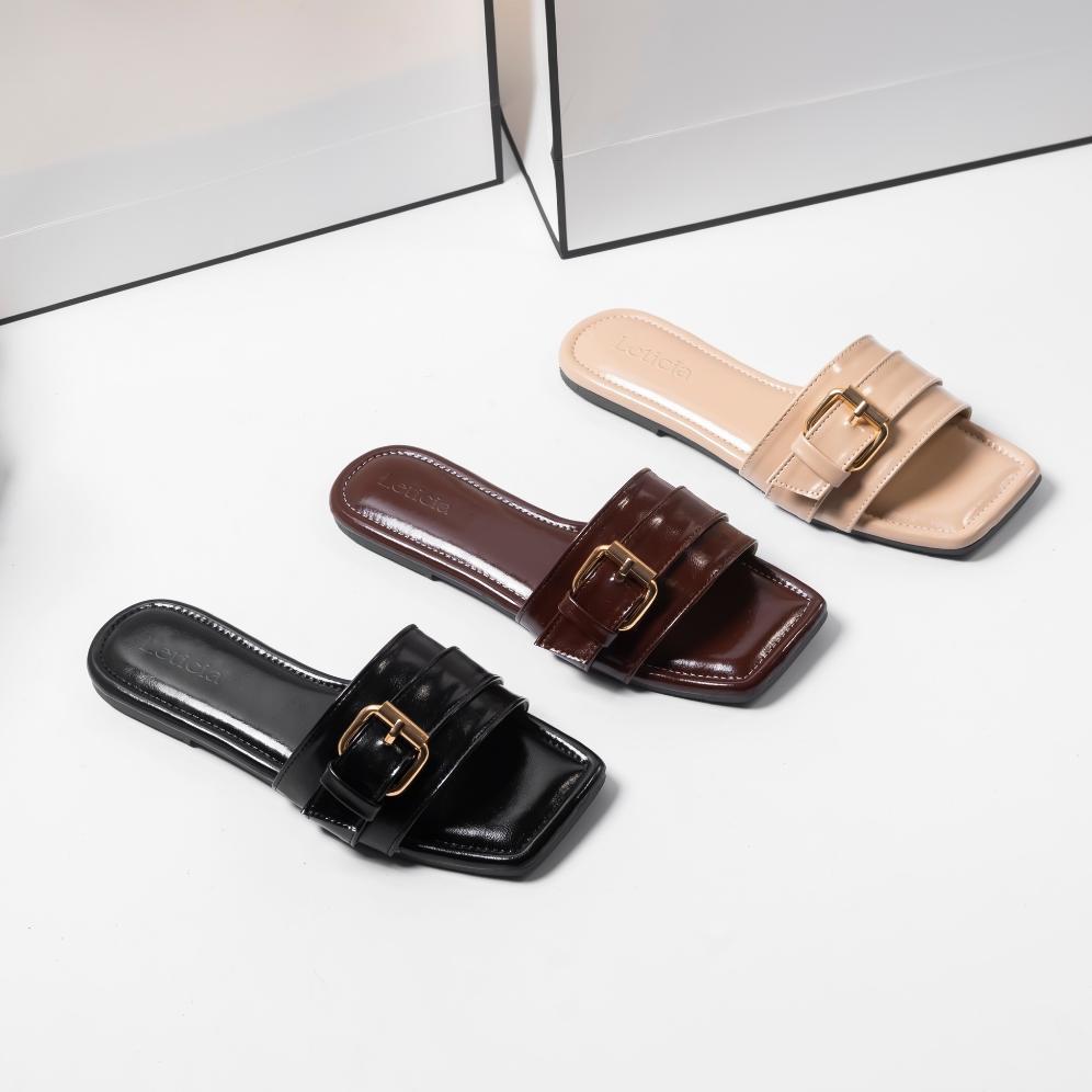 RECOMMENDED LEONY - Vero Sandal Flat Wanita | Sandal Teplek Wanita Sandal Slop Basic