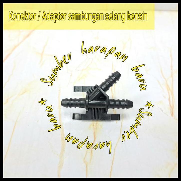 TERLARIS KONEKTOR SAMBUNGAN SELANG BENSIN CABANG 3 TIPE Y SELANG 8MM 