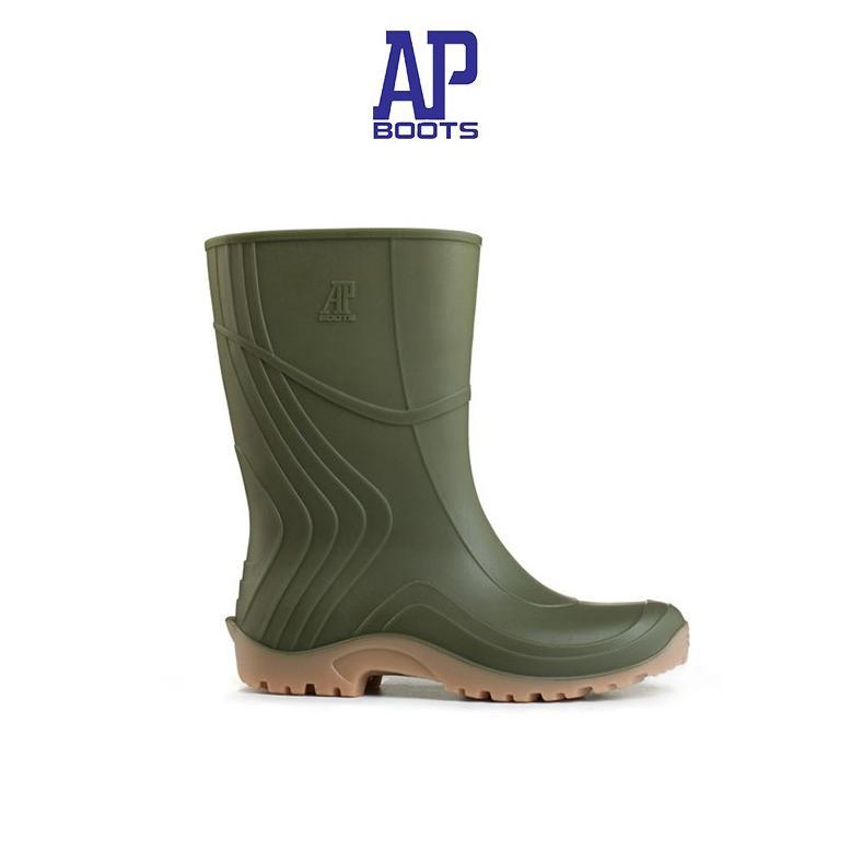 BEST SELLER AP BOOTS 2007 HIJAU PENDEK UNISEX KARET LENTUR