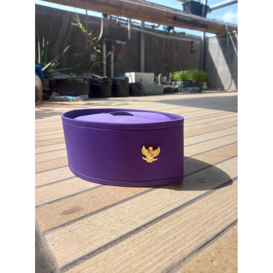 DS173 >> Kopiah Songkok Peci Dapat Pin Bross Garuda Ukuran Untuk Anak sampai Dewasa Warna