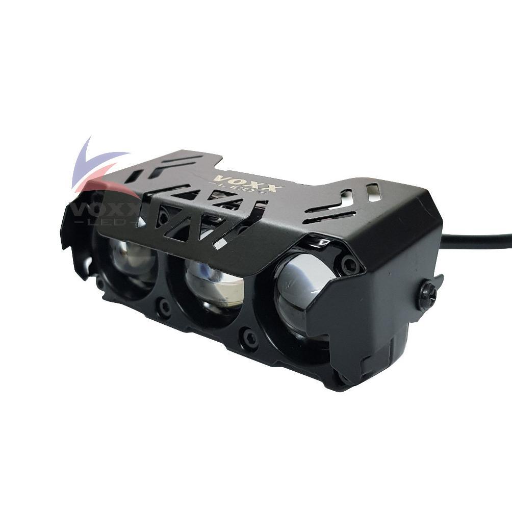 VOXX LED Lampu Tembak Sorot VOXX LED Mini Projie Laser Gun 3 Mata 30W Foglamp