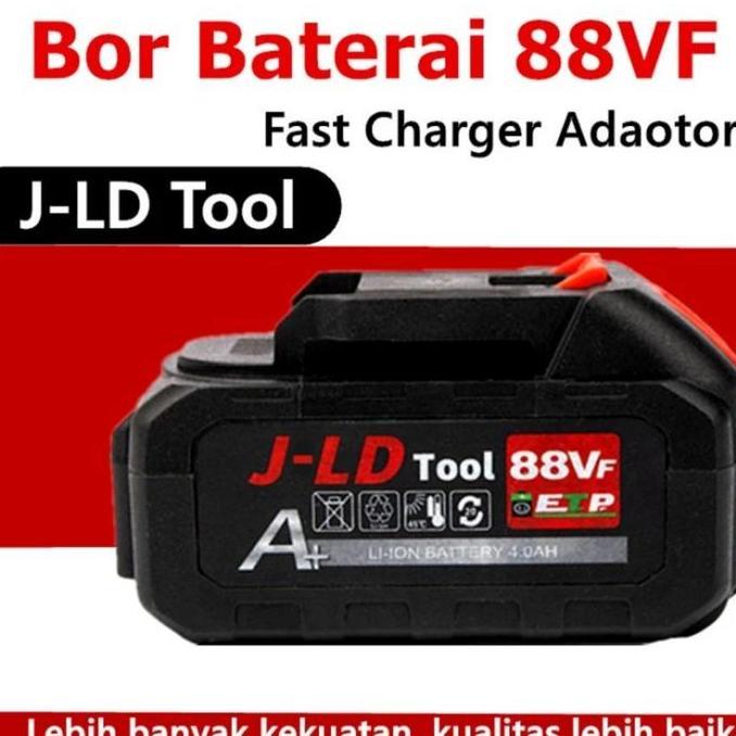 JLD IMPACK baterai 88vf cordlees jld mesin baterai impack wrench gerinda 88v.