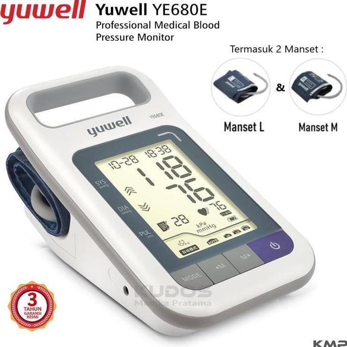 Yuwell YE680E - Tensimeter Digital - Alat Ukur Monitor Tekanan Darah Tensi - YE 680E