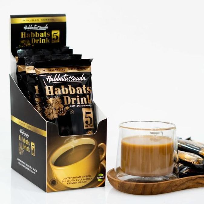 Habbatussauda HABBATS DRINK 5 IN 1 Minuman Serbuk Sehat Sunnah Berkhasiat 10 Sachet Bebas Kafein Ama
