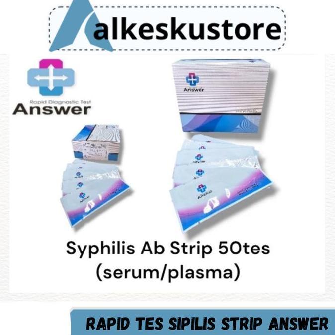 Rapid Test Sipilis Strip Answer Syphilis Strip 50T | Alat Tes Sifilis