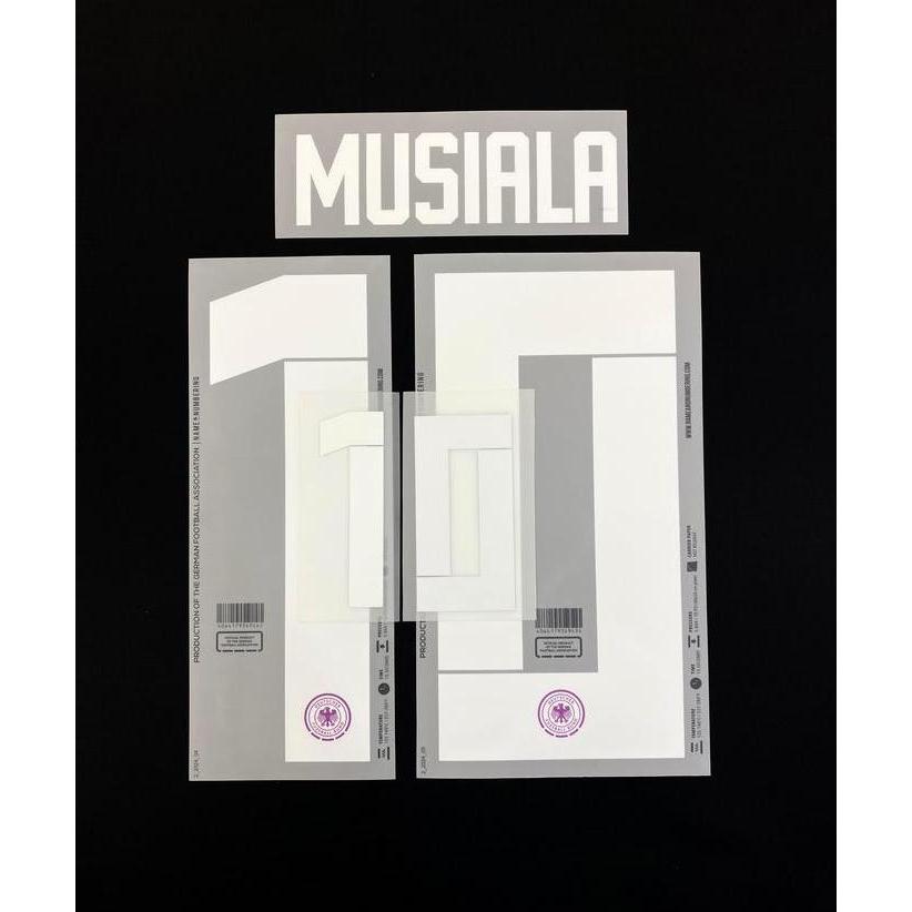 TERMURAH - Nameset Jerman 2024 Away = MUSIALA (10). Original Nameset for Jersey.