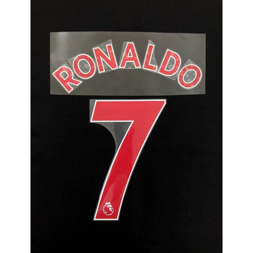 TERLARIS - NNS Avery 19-23 / RED = RONALDO (7). Original Nameset for Jersey